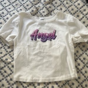 Cute y2k angel baby doll cropped tee!